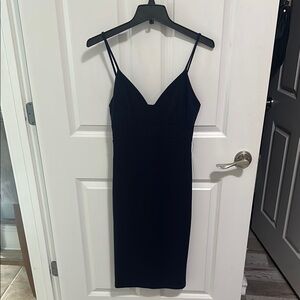 Lulus midi dress navy size medium NWT